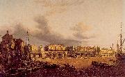 Paul, John View of Old London Bridge as it was in 1747 Sweden oil painting artist